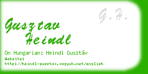 gusztav heindl business card